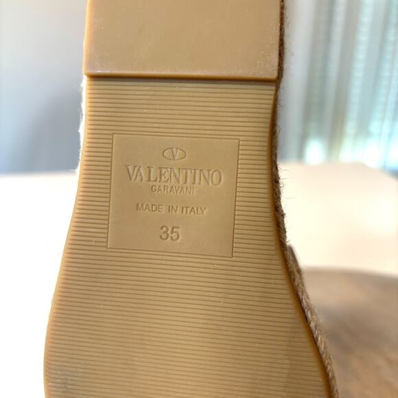 Valentino Garavani Atelier 03 Rose Edition Wedge Espadrille Sandals EU 35 US 5 - Picture 15 of 15